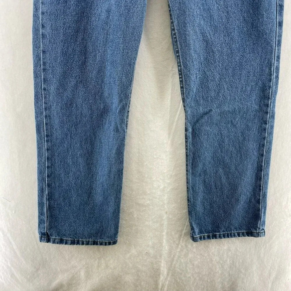 George Jeans Men's Sz 36x30 Blue Denim Regular Fit Straight Leg High Rise Button - Picture 6 of 11